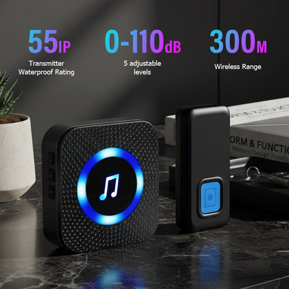 Funkgong-Set mit großer Reichweite