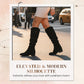Women’s Fashion Knee-High Ruched Boots