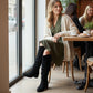Women’s Fashion Knee-High Ruched Boots