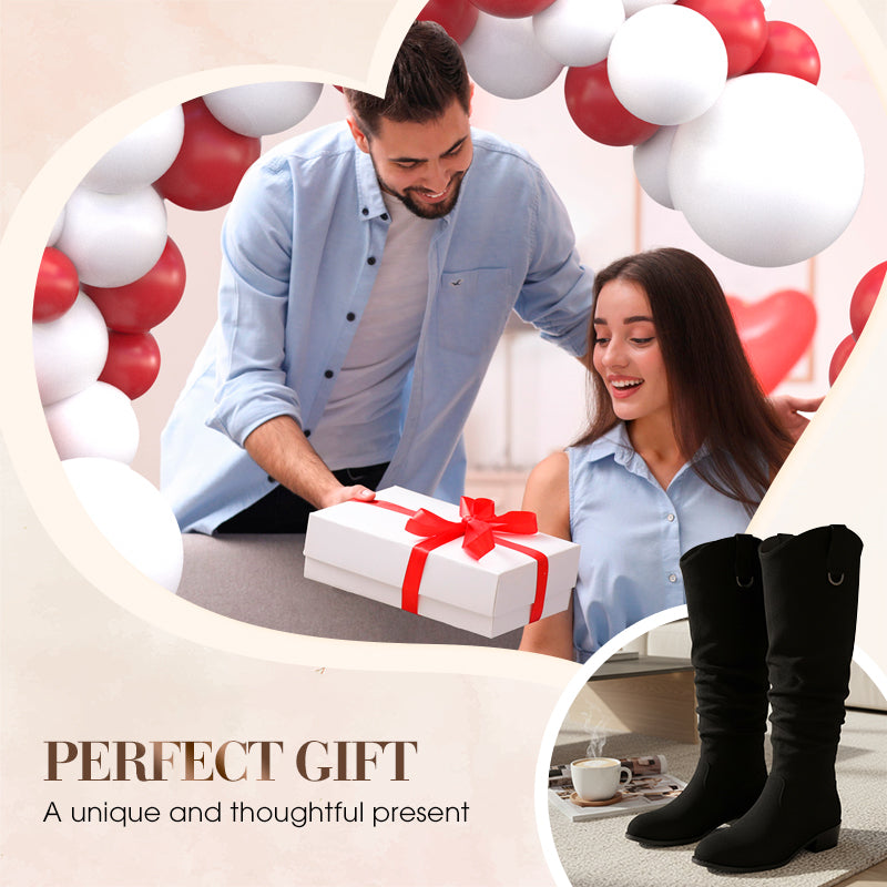 Women’s Fashion Knee-High Ruched Boots