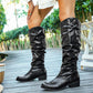 Women’s Fashion Knee-High Ruched Boots