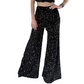 💖🔥Kostenloser Versand💃 Damen Mode Paillette Breitbeinhose
