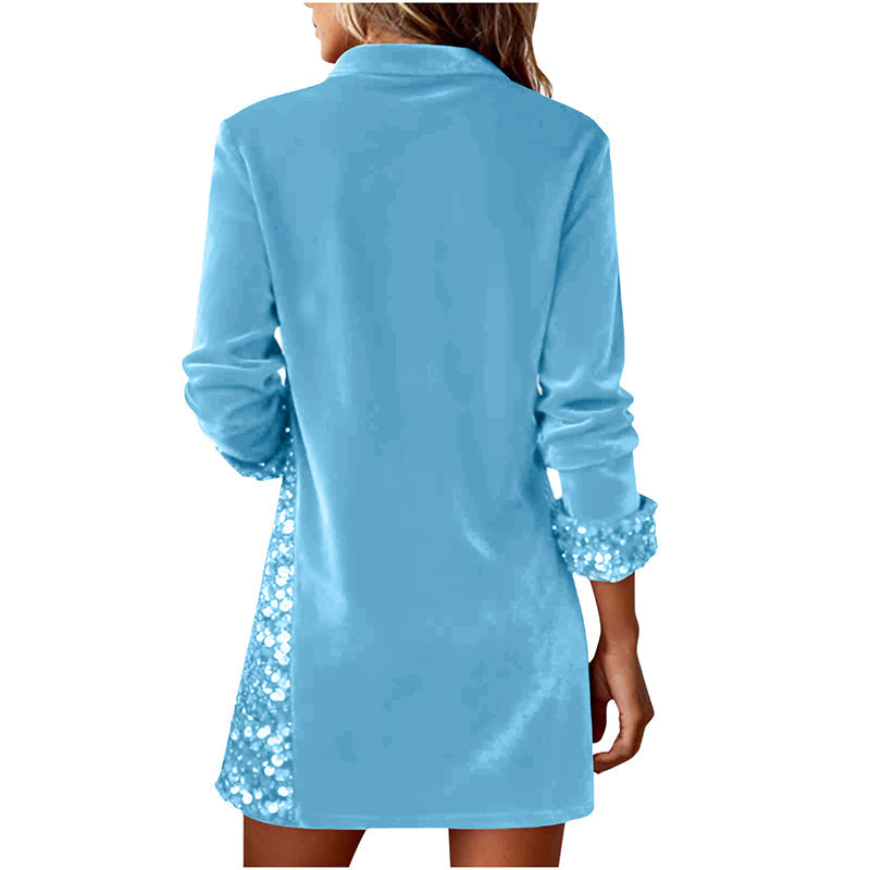 Stilvolles Kleid für Damen mit Paillettenverzierung