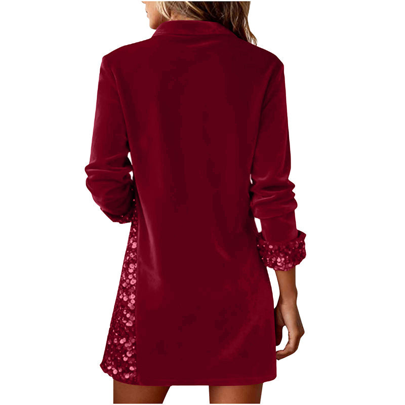 Stilvolles Kleid für Damen mit Paillettenverzierung