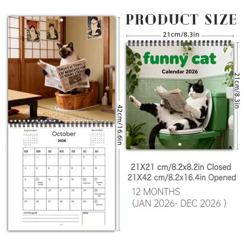 Lustiger Tierkalender 2026 Kalender