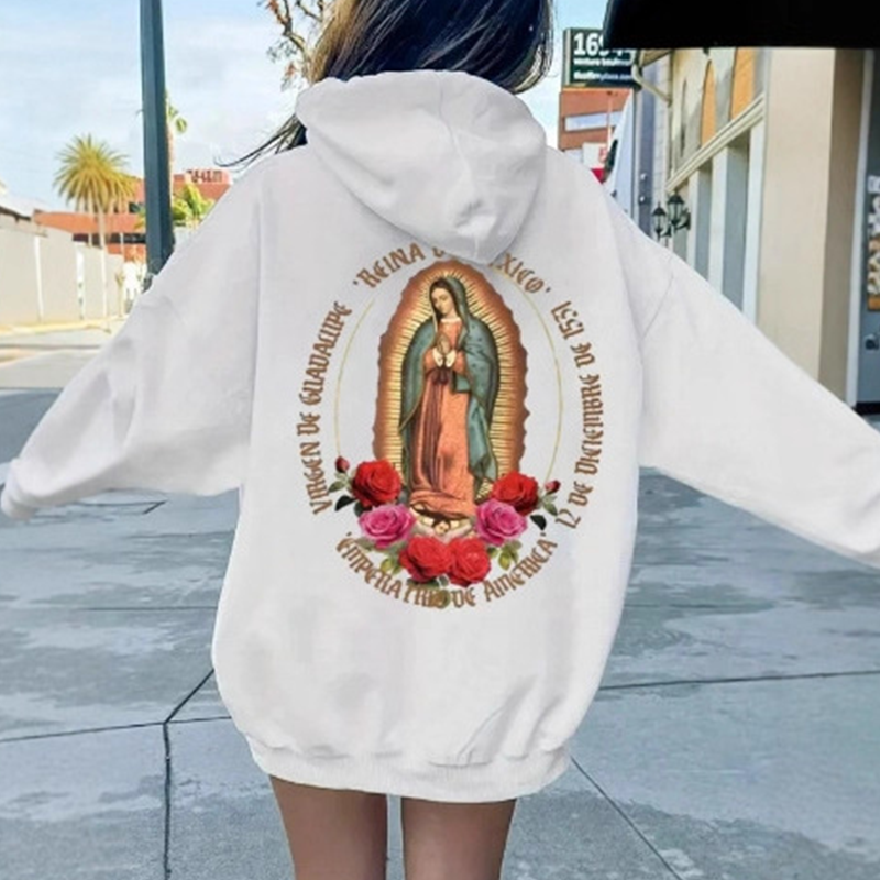 Unisex Oversized Hoodie mit Guadalupe-Grafik