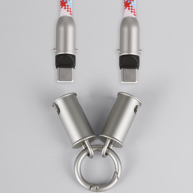 2-in-1-Handykette mit integriertem Ladekabel