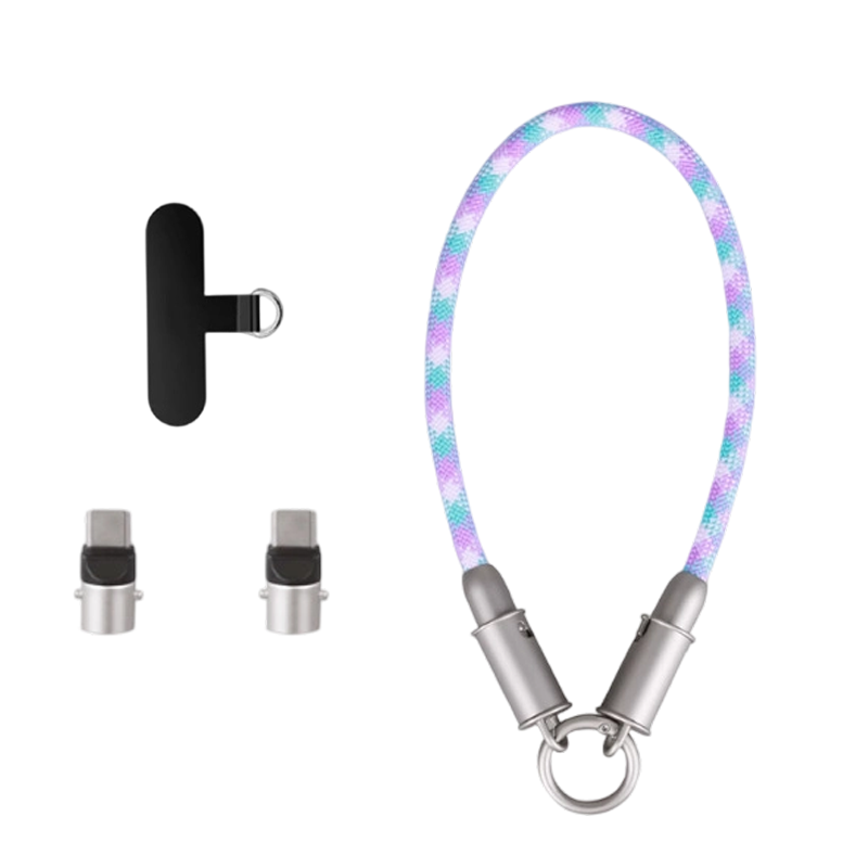 2-in-1-Handykette mit integriertem Ladekabel