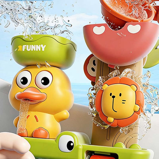 Niedliches Wasserfall-Enten-Badespielzeug für Kleinkinder