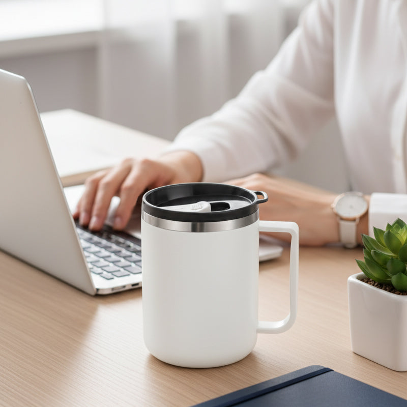 3-in-1 Isolierbecher aus Edelstahl mit Deckel