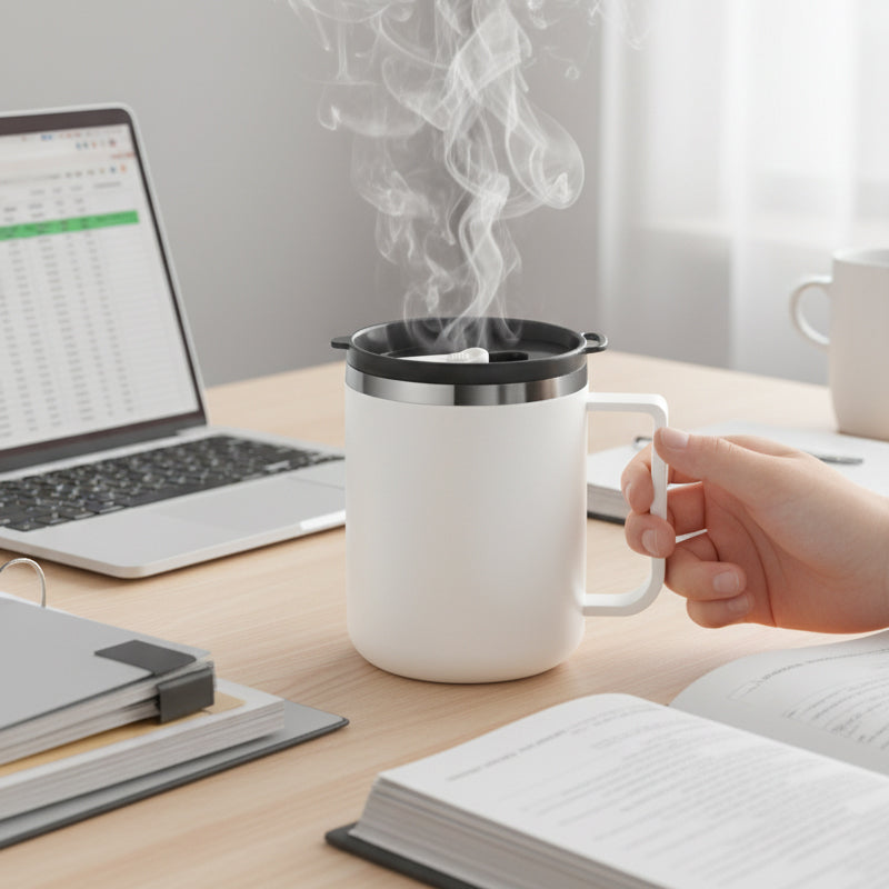 3-in-1 Isolierbecher aus Edelstahl mit Deckel