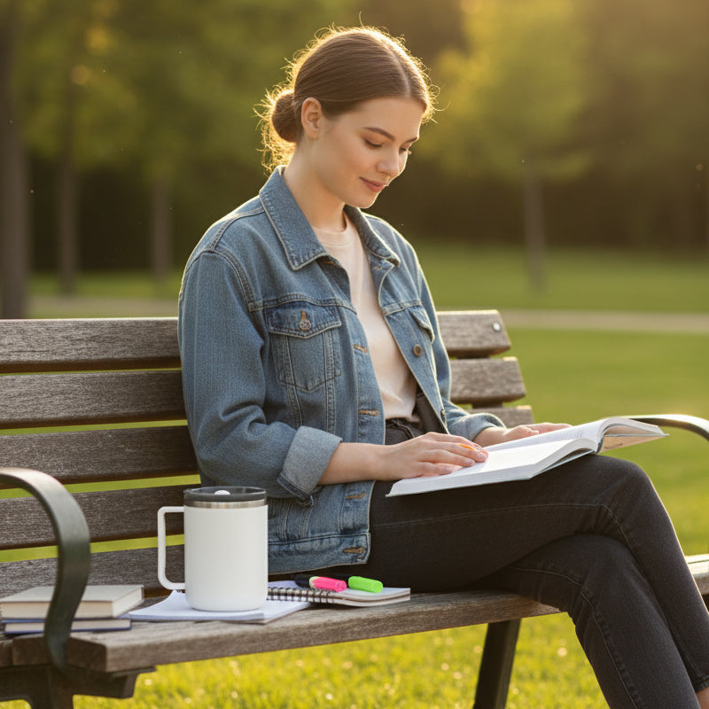 3-in-1 Isolierbecher aus Edelstahl mit Deckel