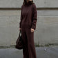Sweatshirt mit Stehkragen und seitlichem Reißverschluss & Hose (Zweiteiler)