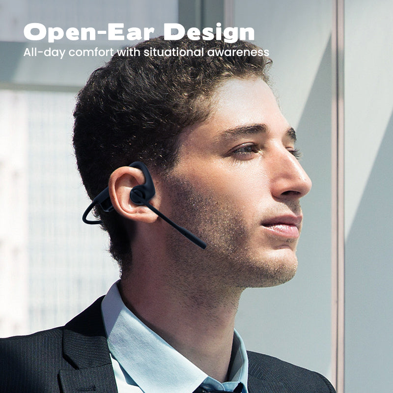 Open Ear Headphones with Mic