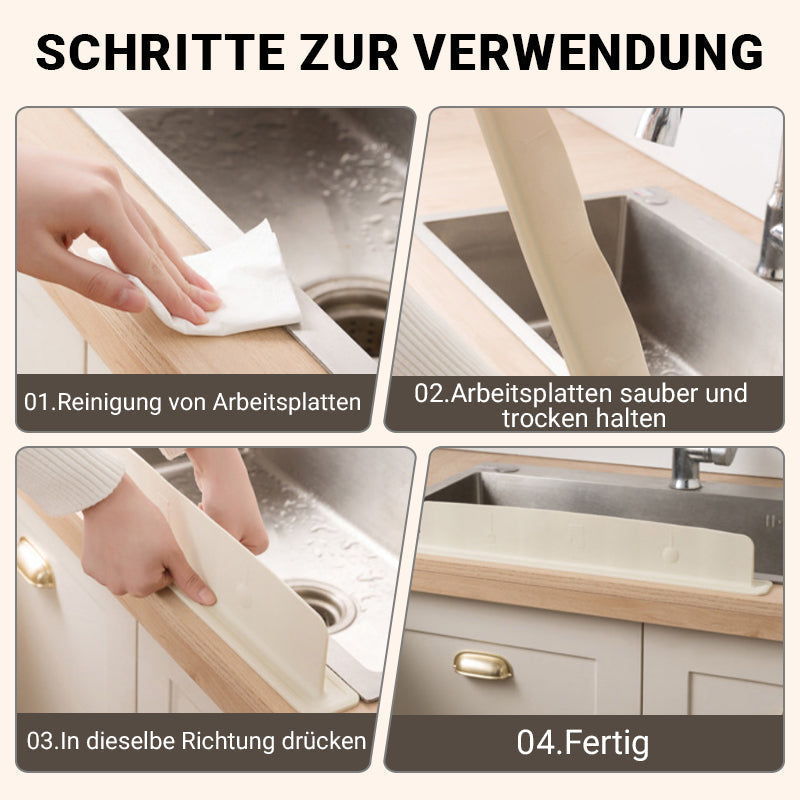 Silikon-Wasser-Spritzschutz für die Spüle in der Küche