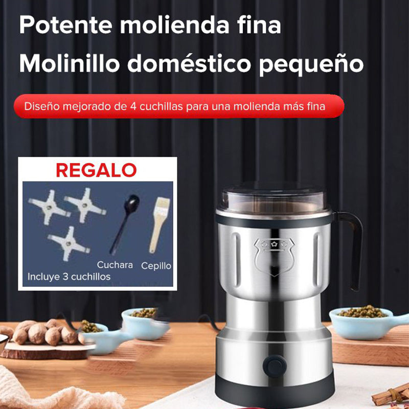 ⚙️50 % RABATT! 🔪 Multifunktionale elektrische Mühle für den Hausgebrauch – schnelles Mahlen, einstellbare Mahlstärke und Edelstahl 🏠