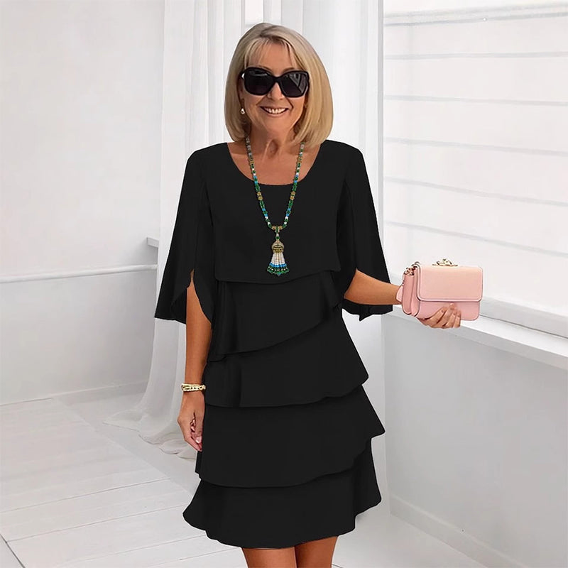 💎 50% RABATT! 💎 Elegantes, mehrlagiges Rüschenkleid für Damen – Pflegeleicht, vielseitig & perfekt für jeden Anlass 💃✨