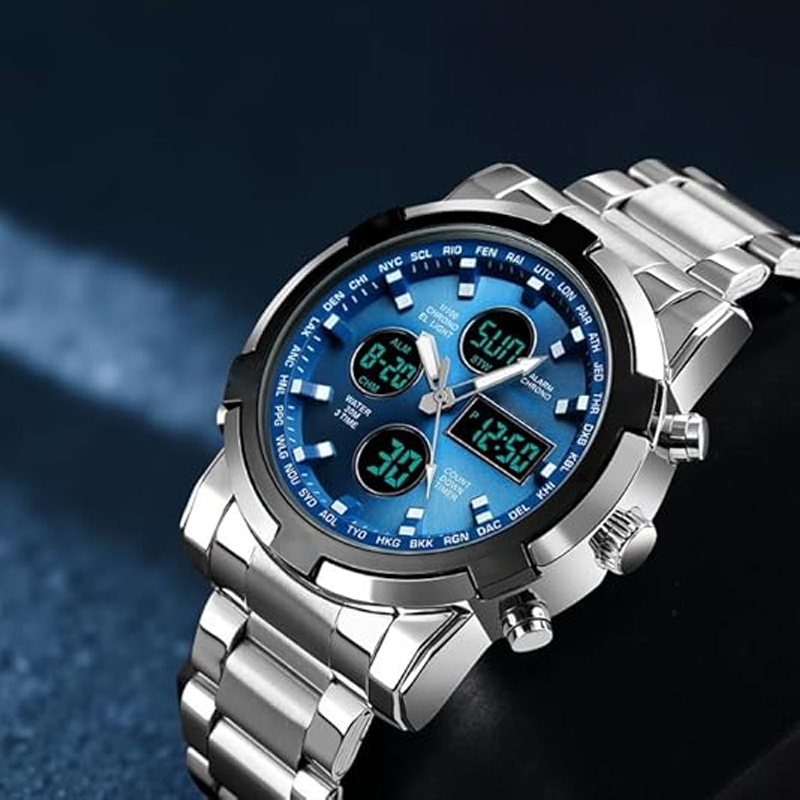 ✨⌚Wasserdichte Militäruhr für Herren – Analog-Digital, Edelstahl & Stoßfest 🛡️