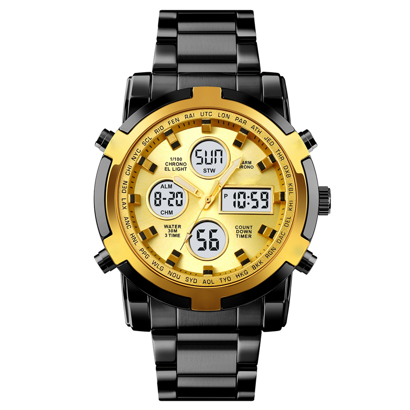 ✨⌚Wasserdichte Militäruhr für Herren – Analog-Digital, Edelstahl & Stoßfest 🛡️