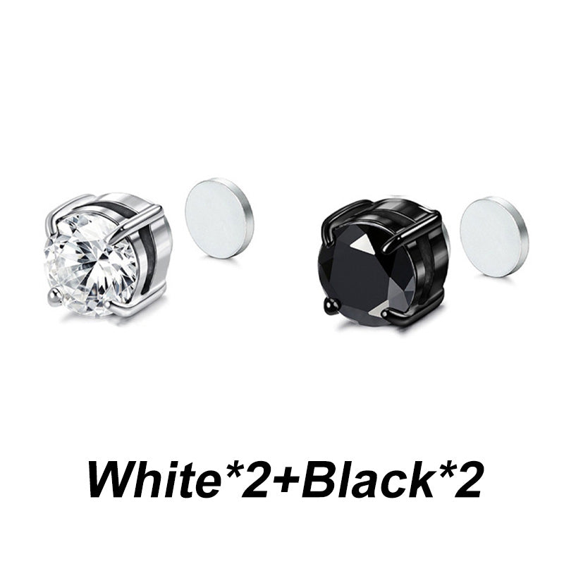 Magnetische Zirkonia-Ohrstecker – kein Piercing nötig