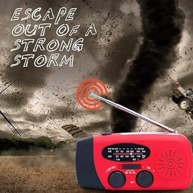 📻⚡【50% Rabatt】Solar-Kurbel Notfallradio – Mit Powerbank, Wetteralarm, USB & 7 Tage Akku. Wasserdicht & robust für Outdoor/Krise. 🌞🔋 Jetzt unschlagbares Angebot sichern!