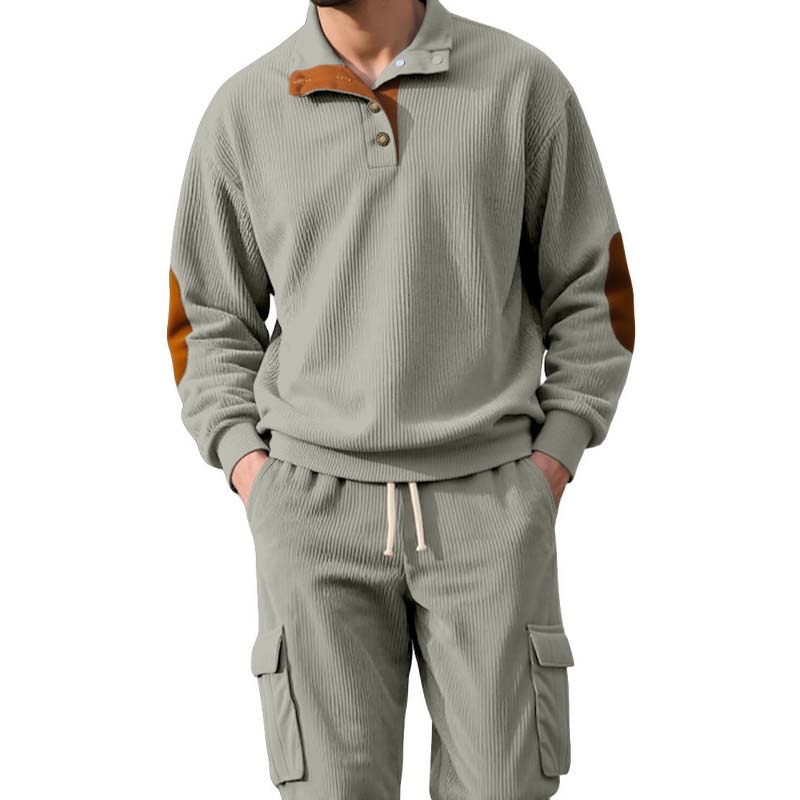 📢📢50% RABATT !! ⏰Trendiges 2-Teile-Set: Herren-Sweatshirt mit Cargohose