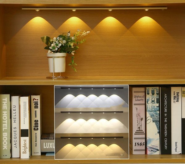 💡 Bewegungsmelder LED-Schrankleuchte - Automatisch & Wiederaufladbar, Einfache Montage ✨😊 Praktische Beleuchtung ohne Kabel für jeden Schrank.