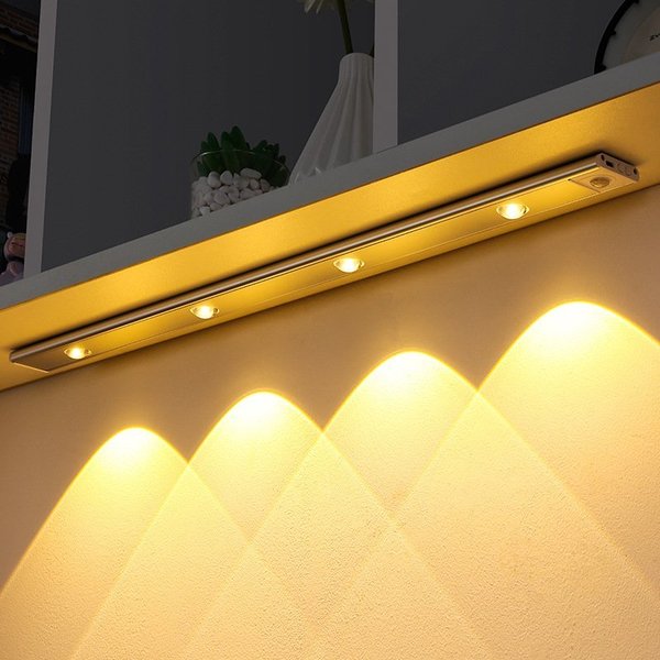 💡 Bewegungsmelder LED-Schrankleuchte - Automatisch & Wiederaufladbar, Einfache Montage ✨😊 Praktische Beleuchtung ohne Kabel für jeden Schrank.