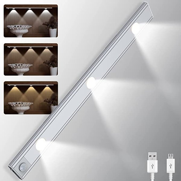 💡 Bewegungsmelder LED-Schrankleuchte - Automatisch & Wiederaufladbar, Einfache Montage ✨😊 Praktische Beleuchtung ohne Kabel für jeden Schrank.
