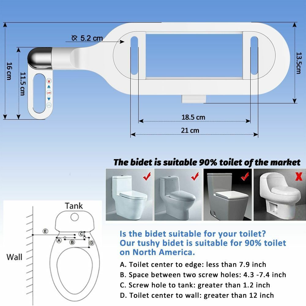 🚽Nichtelektrischer, hygienischer, selbstreinigender Bidet-Aufsatz für Toiletten mit Doppeldüse💦