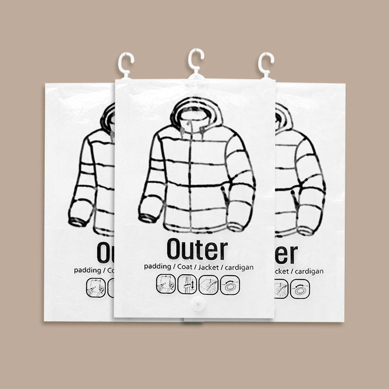 💎 50% RABATT! 💎 Hängende Vakuum-Aufbewahrungsbeutel – Keine Pumpe Nötig, Wiederverwendbar & Staubdicht 👚🗄️