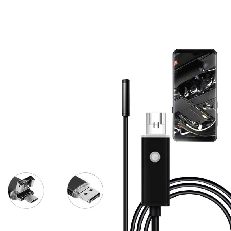Wasserdichte USB-Endoskopkamera mit LED – IP67 | 5.5mm/7mm | 1-10m
