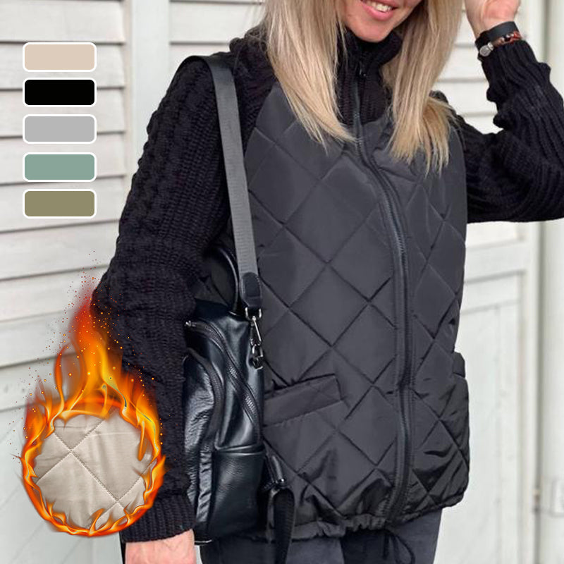 ✨Solange der Vorrat reicht 50% Rabatt!🎉Gestrickte Patchwork-Pufferjacke für Damen
