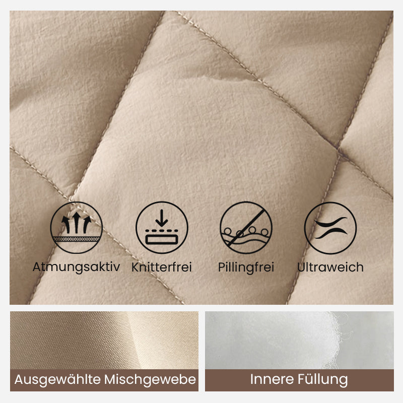 ✨Solange der Vorrat reicht 50% Rabatt!🎉Gestrickte Patchwork-Pufferjacke für Damen