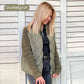 ✨Solange der Vorrat reicht 50% Rabatt!🎉Gestrickte Patchwork-Pufferjacke für Damen