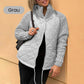 ✨Solange der Vorrat reicht 50% Rabatt!🎉Gestrickte Patchwork-Pufferjacke für Damen
