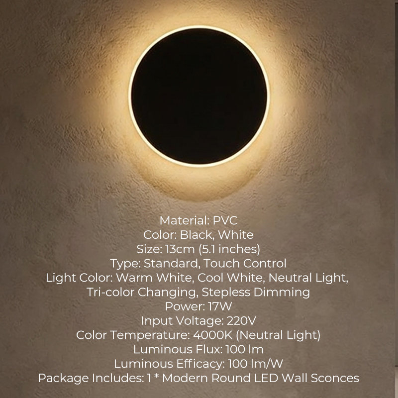 50 % RABATT!! 🌟Moderne runde LED-Wandleuchten