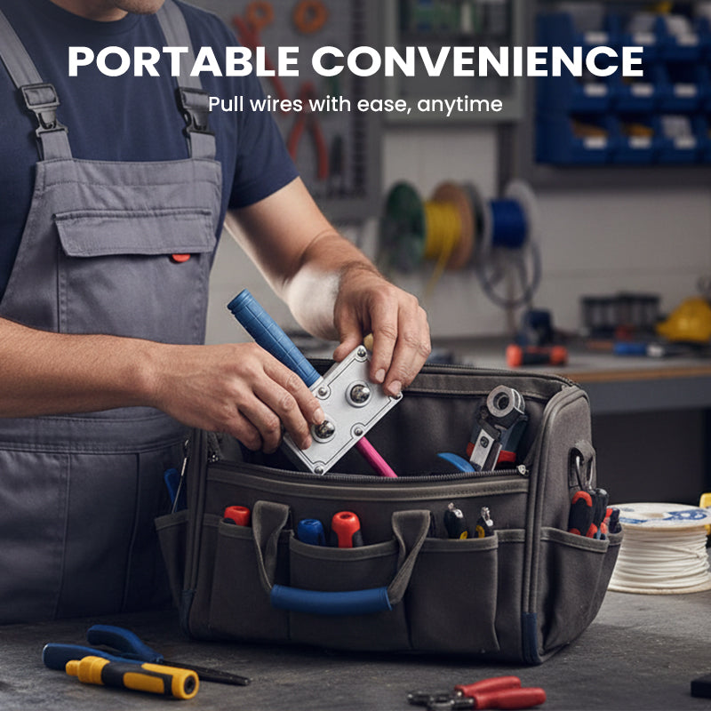 ⚡ Profi-Kabelziehgerät für Elektriker – Bohrerkompatibel, Ergonomisch & Robust – Schnelleres, Müheloseres Kabelziehen