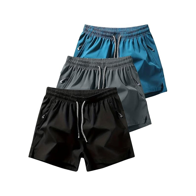 💎 50% RABATT! 💎 Schnelltrocknende Herren-Sportshorts – Reißverschlusstaschen, Verstellbarer Bund & Cool-Touch-Material 🏃‍♂️✨