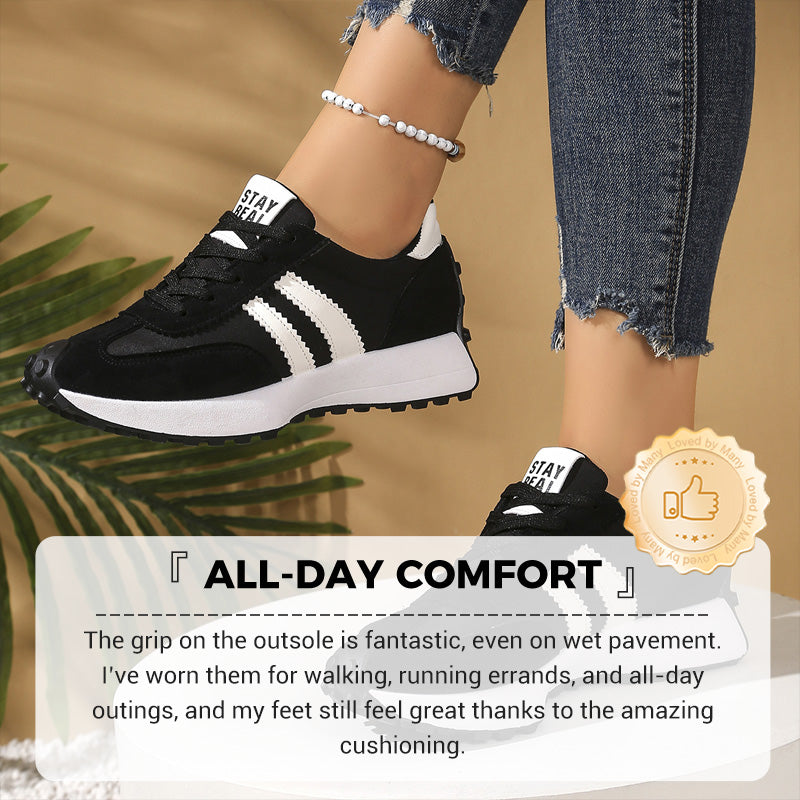 💎 50% RABATT! 💎 Damen-Freizeitschuhe – Klobige Sneaker mit 4 cm Platform, Rutschfest & Retro-Design in 6 Farben 🥿🌈