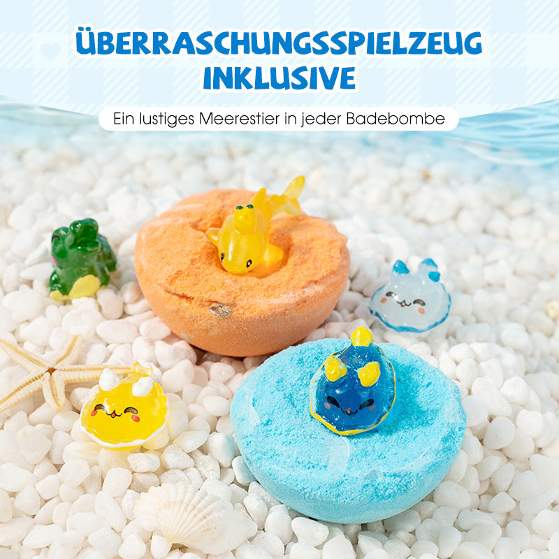 🛁 50% RABATT! 🌊 12-teiliges Badebomben Ozean-Motiv Set – Sprudelndes Badevergnügen mit Meeresduft, Pflegendes Öl & Plastikfrei 🎁