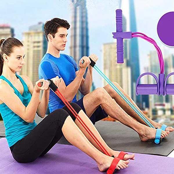 Multifunktionales Widerstandsband – Fußpedal, Bauchmuskeltrainer & Beinübungen💪🏋️‍♀️