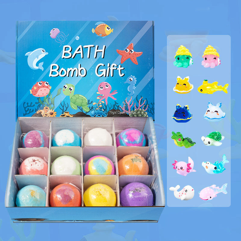 🛁 [Neuheit 2026 – 50 % Rabatt, Geschenkbox mit Badekugeln für Kinder💙] – Jeden Tag eine neue Überraschung unter Wasser! 🐳 🎁