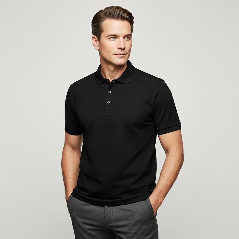 Schnell trocknendes Kurzarm-T-Shirt mit Reverskragen für Herren 💫