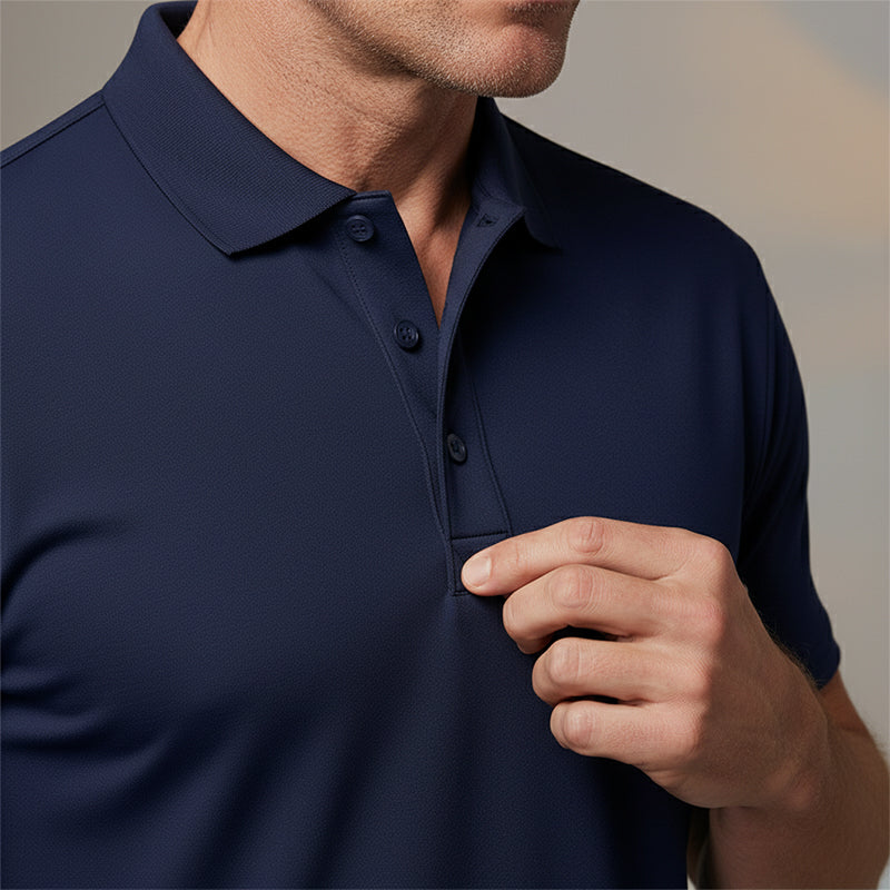 Schnell trocknendes Kurzarm-T-Shirt mit Reverskragen für Herren 💫