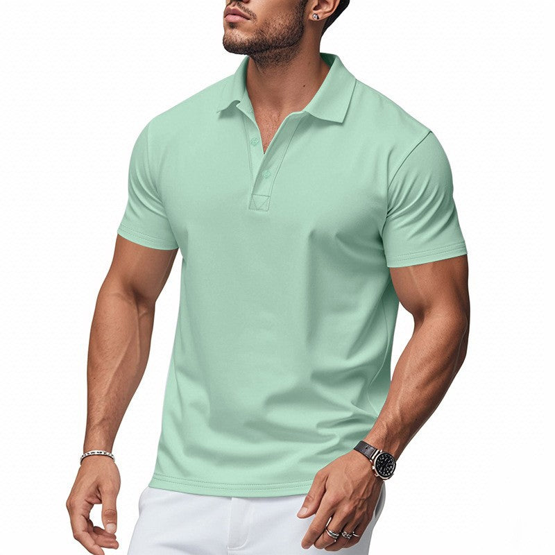 Schnell trocknendes Kurzarm-T-Shirt mit Reverskragen für Herren 💫