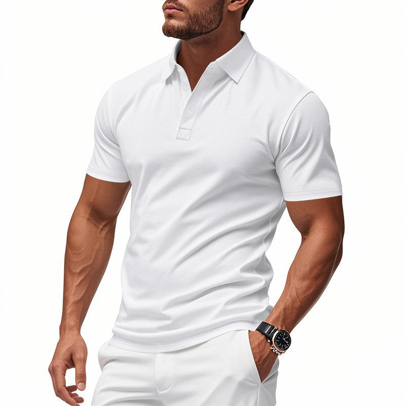 Schnell trocknendes Kurzarm-T-Shirt mit Reverskragen für Herren 💫
