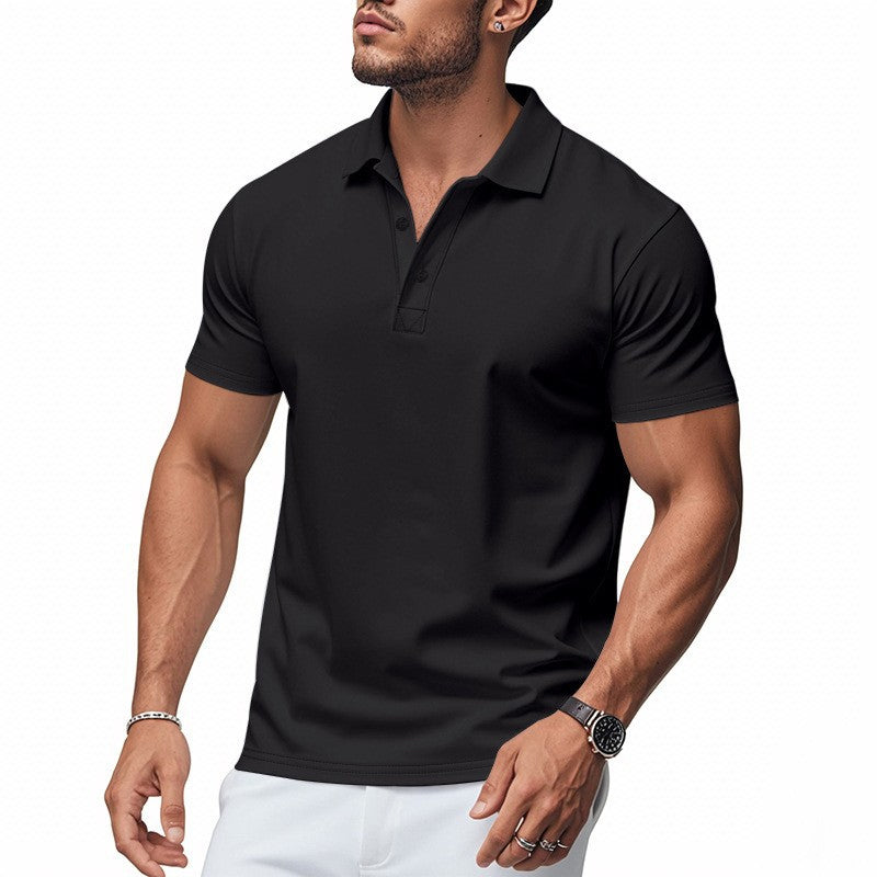 Schnell trocknendes Kurzarm-T-Shirt mit Reverskragen für Herren 💫