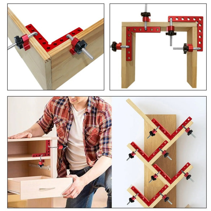 🔧 90° Positionierwinkel & Rechtwinkel-Klemmen Set