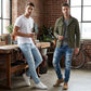 👖 50% RABATT! ✨ Slim Straight Ripped Jeans, Destroyed Look – eine Jeans mit cooler Einstellung, gemütlich und modisch gleichzeitig.🔥
